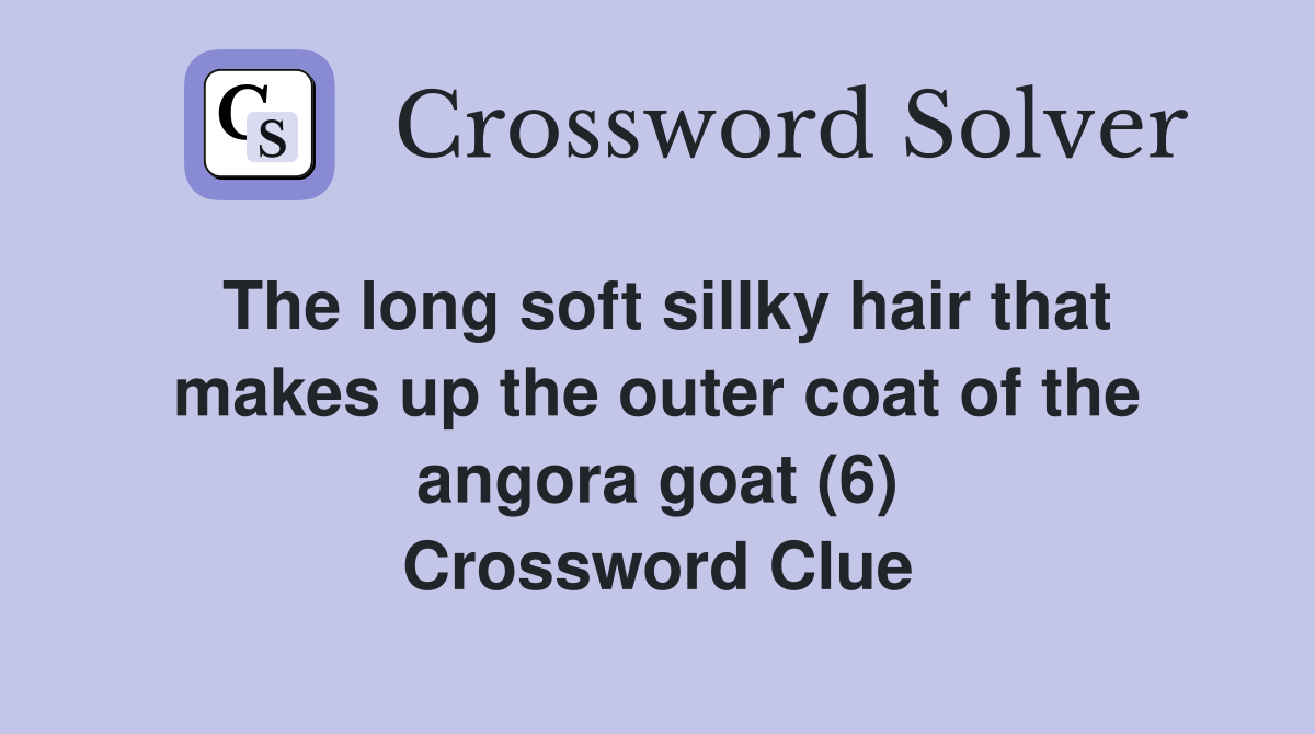 The long soft sillky hair that makes up the outer coat of the angora